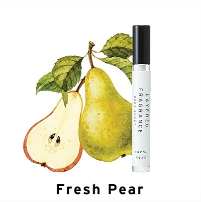 平價小眾香水推薦4:Layered Fragrance Body Spray-Fresh Pear 10ml/100ml ,約NT.405/1355
