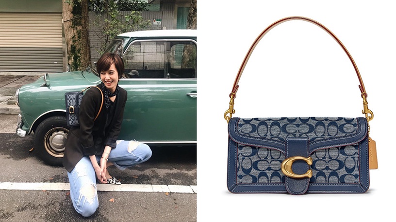 Coach Chambray Tabby 手袋,NT$16,800 陳庭妮