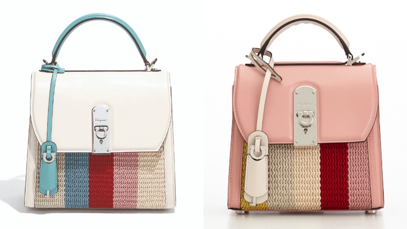 Salvatore Ferragamo BOXYZ彩虹刺繡提包(中),NT$89,900/(小),NT$79,900