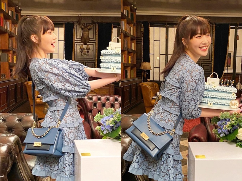 Joy私服:MICHAEL KORS Cece鍊帶肩包