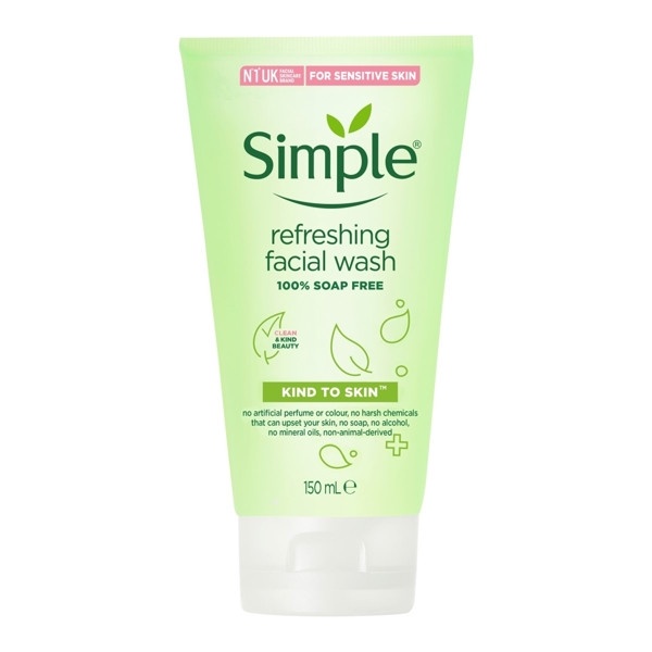 油肌洗面乳推薦3:simple 清新舒緩潔面露 150ml,NT.179
