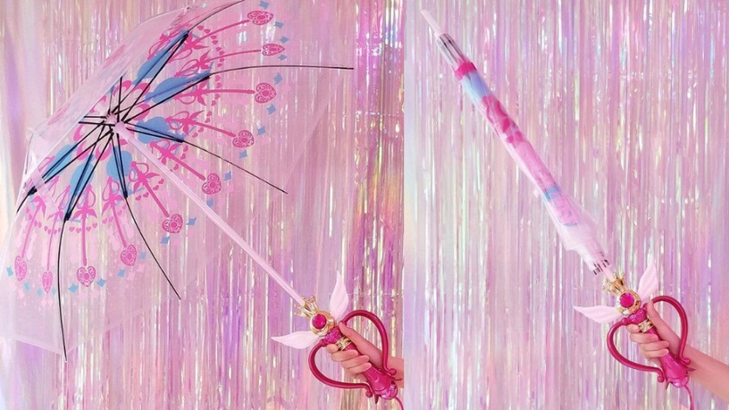 美少女戰士月光萬花筒神杖化身「夢幻透明傘」!快一起華麗變身、代替月亮懲罰下雨天~