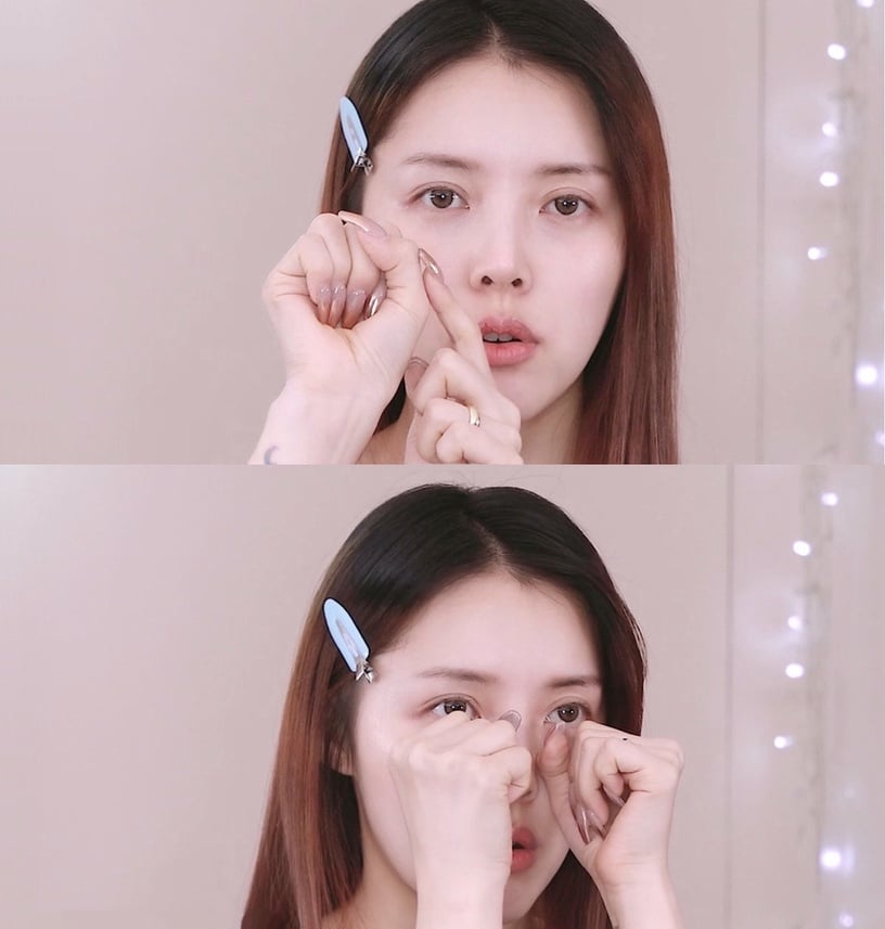PONY小臉按摩步驟1:眼周按摩