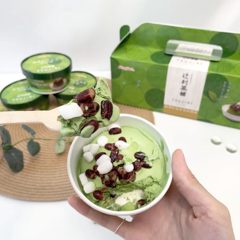 健司X辻利「抹茶紅豆白玉冰淇淋」7-11預購/299元