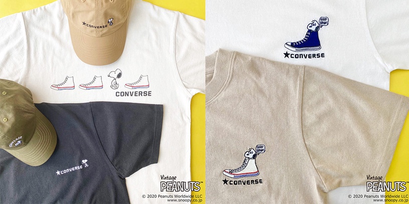 PEANUTS×CONVERSE「抽繩包(白)」5,390日元(約NT$1,490)