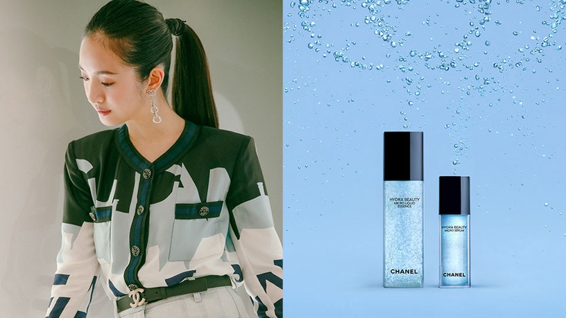 林依晨最愛的藍「山茶花保濕」!此生第一瓶香奈兒精華,豐沛保濕力讓每吋肌膚都潤澤