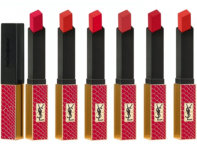 YSL「狂野紅唇」系列超美!限定蛇紋外殼超高級、紅唇飽和顯白,2020精品級秋妝必收