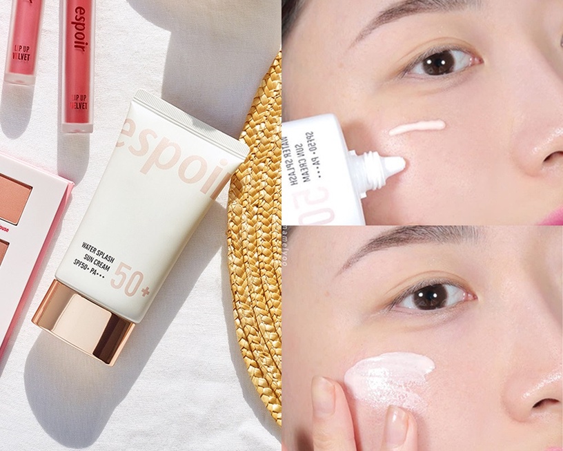 Olive Young防曬TOP 3:Espoir water splash防曬霜 SPF50+/PA+++ 60ml,約NT.440