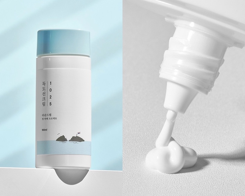 Olive Young防曬TOP 2:ROUND LAB 1025獨島防曬霜 SPF50+/PA++++ 100ml,約NT.683
