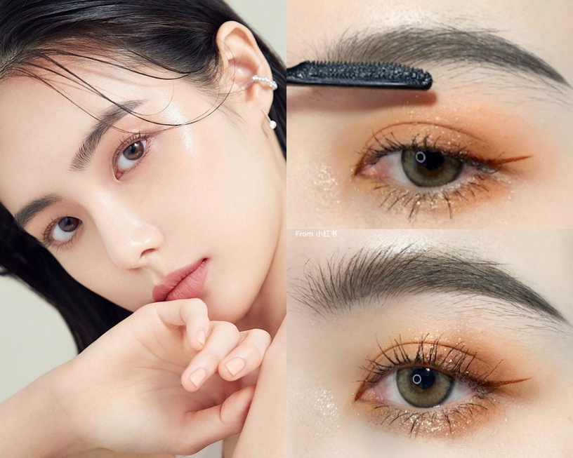 萬能眉型畫法STEP 4:睫毛底膏梳理毛流