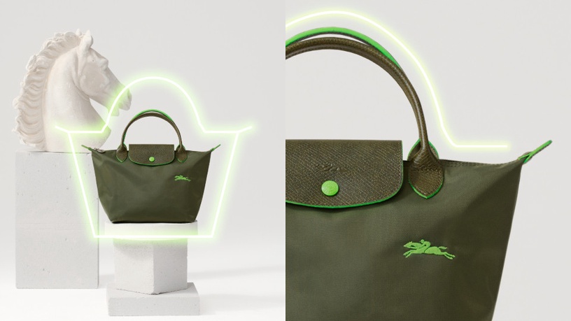 Longchamp奈米摺疊包「古董粉、北歐藍、蜜糖橘」新登場,加碼限定色Green Light!
