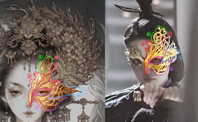 陸劇中一見驚鴻的面具殺1:李沁 飾演《錦繡南歌》沈驪歌