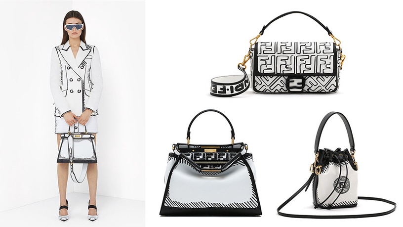 朴信惠、趙寅成、金多美、王嘉爾都穿這款!Fendi 把2D塗鴉、粉紅落日漸層搬上包包