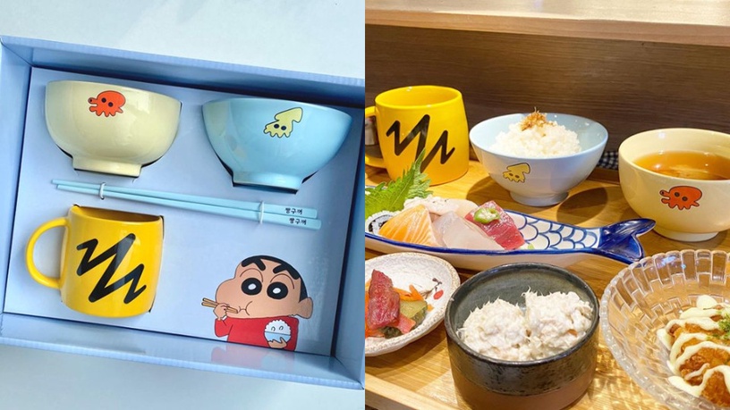 《蠟筆小新》同款餐具!韓國DUCKY WORLD將小新餐具實體化,可愛程度超欠買!