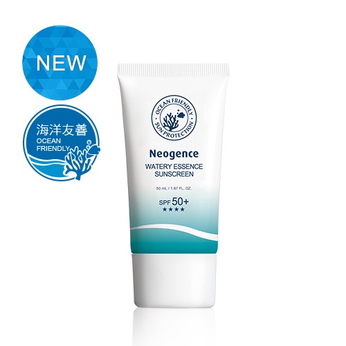 海洋友善防曬推薦7:Neogence 全新海洋友善防曬 水感全效防曬乳 SPF50+,NT.650