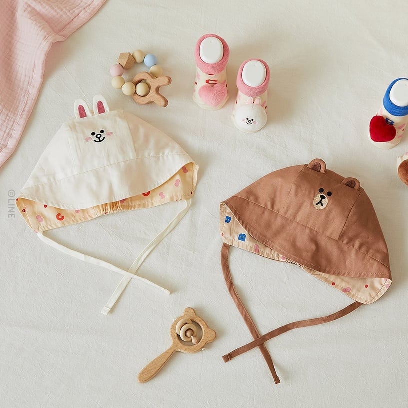 送禮首選!Line Friends「寶寶用品」上市,讓超萌熊大鞋襪、玩偶陪寶寶成長!