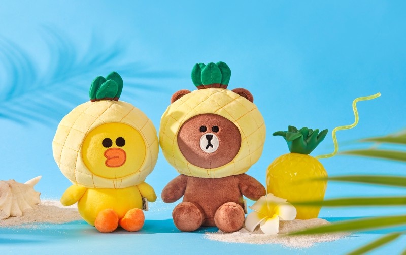 Line Friends「夏季水果系列」上市!熊大與莎莉變身超萌鳳梨,陪你清爽過一夏!