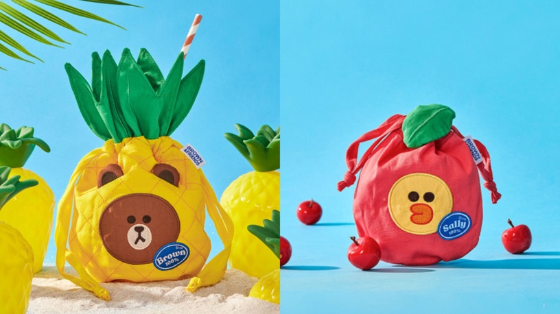 Line Friends「夏季水果系列」上市!熊大與莎莉變身超萌鳳梨,陪你清爽過一夏!