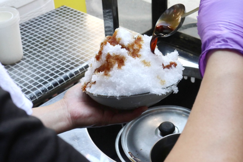 桃園美食「麻吉叔」古早味燒麻吉冰/售價85元