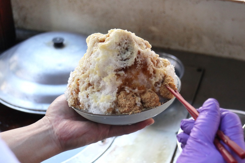 桃園美食「麻吉叔」古早味燒麻吉冰/售價85元