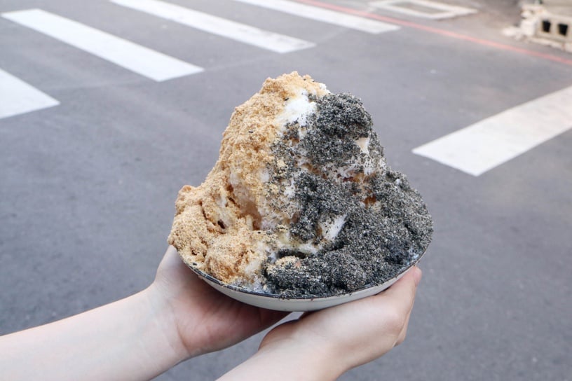 桃園美食「麻吉叔」古早味燒麻吉冰/售價85元