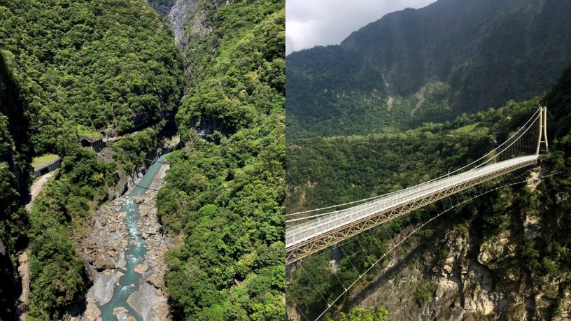 太魯閣秘境「山月吊橋」開放啦!153公尺高空俯瞰太魯閣美景,隨手拍都是壯麗美照!