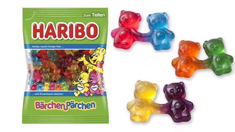 超萌「牽手小熊軟糖」來啦!HARIBO推出熊熊情侶軟糖,快用牽手小熊征服吃貨女友~