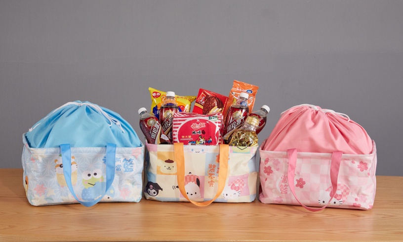 7-11「三麗鷗野餐籃提袋」/任3件指定商品,即可以149元加價購(8/12開賣)