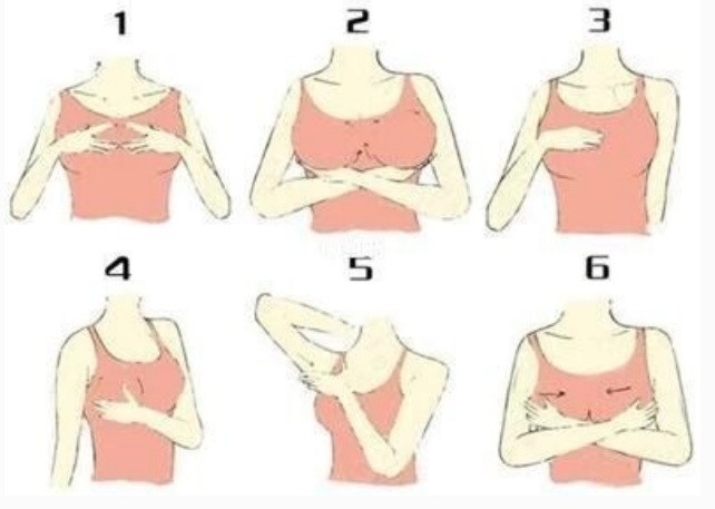 豐胸按摩動作4:胸部按摩