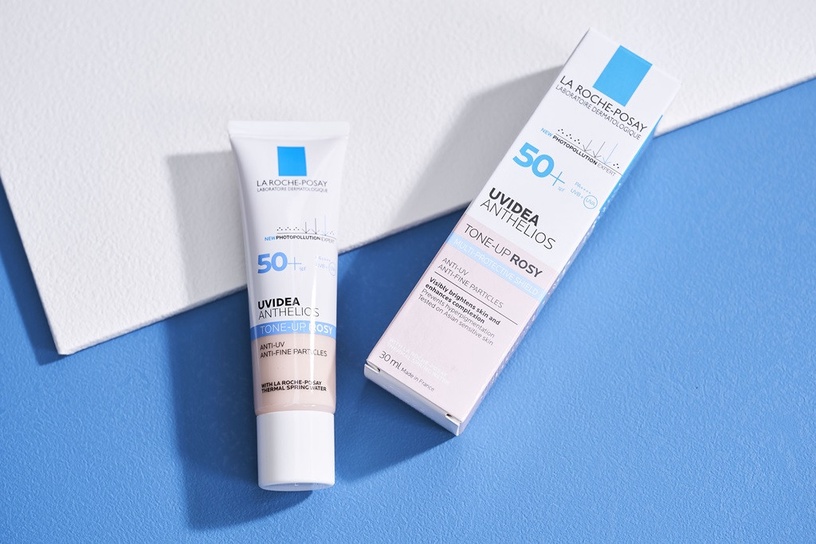 日本2020@cosme熱銷TOP 2:理膚寶水 全護清透亮顏妝前防曬隔離乳 SPF50+/PA++++(#ROSY)30ml,NT.980