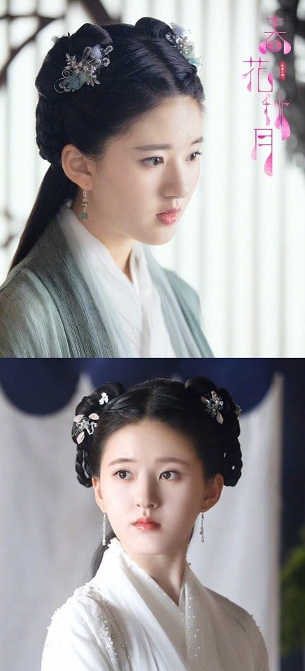 古裝劇同款「婢女頭」造型3:趙露思 飾演《天雷一部之春花秋月》春花