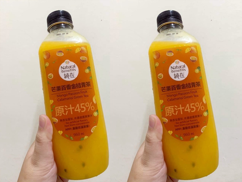 好市多 純在「芒果百香金桔青茶」/售價239元(2瓶一組)