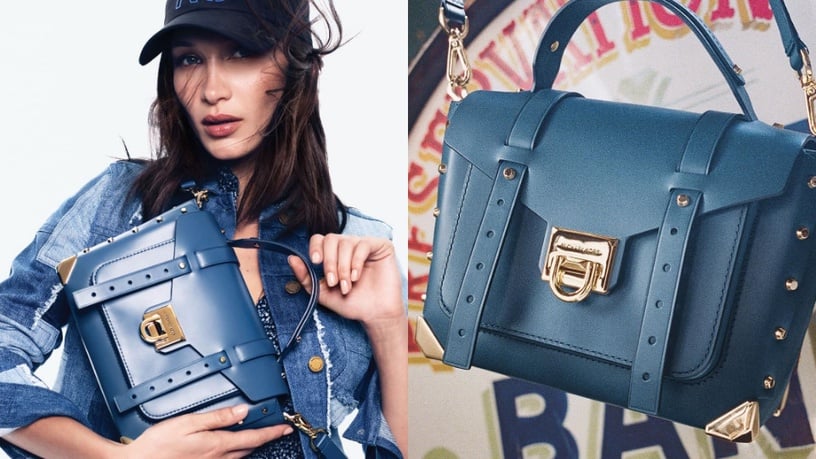 「迷霧靛藍」包包推薦:MICHAEL KORS Manhattan Satchel
