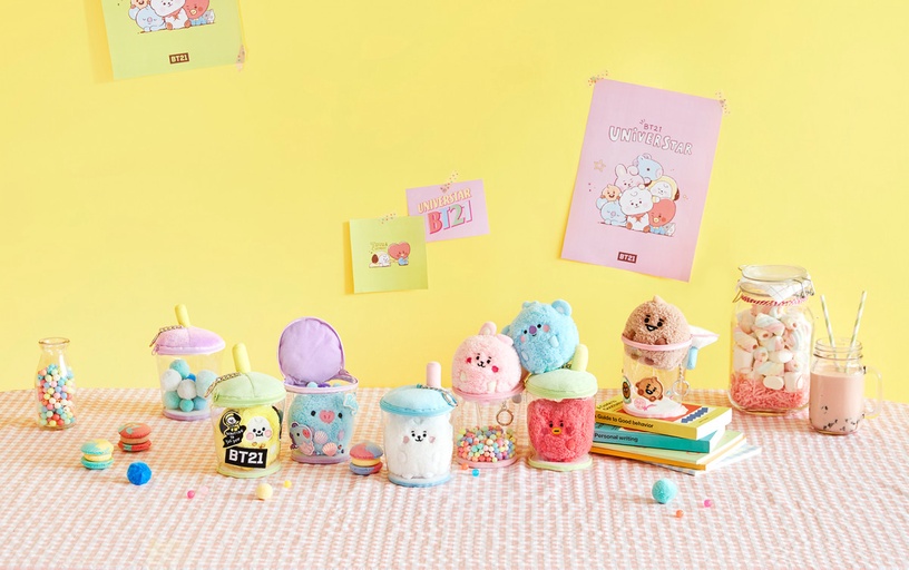 「BT21珍珠奶茶吊飾」22,000韓元（約NT$550）
