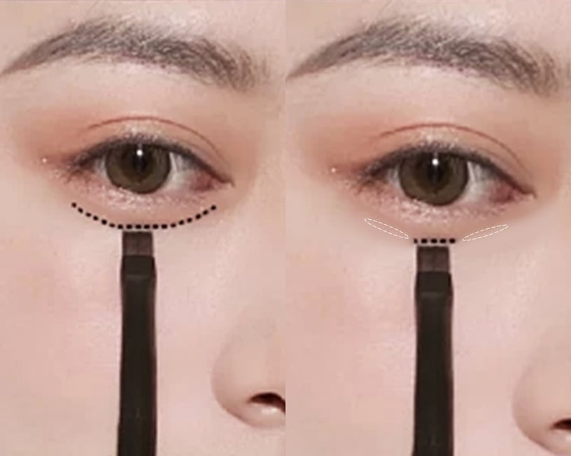 自然大眼妝教學STEP 3:臥蠶陰影