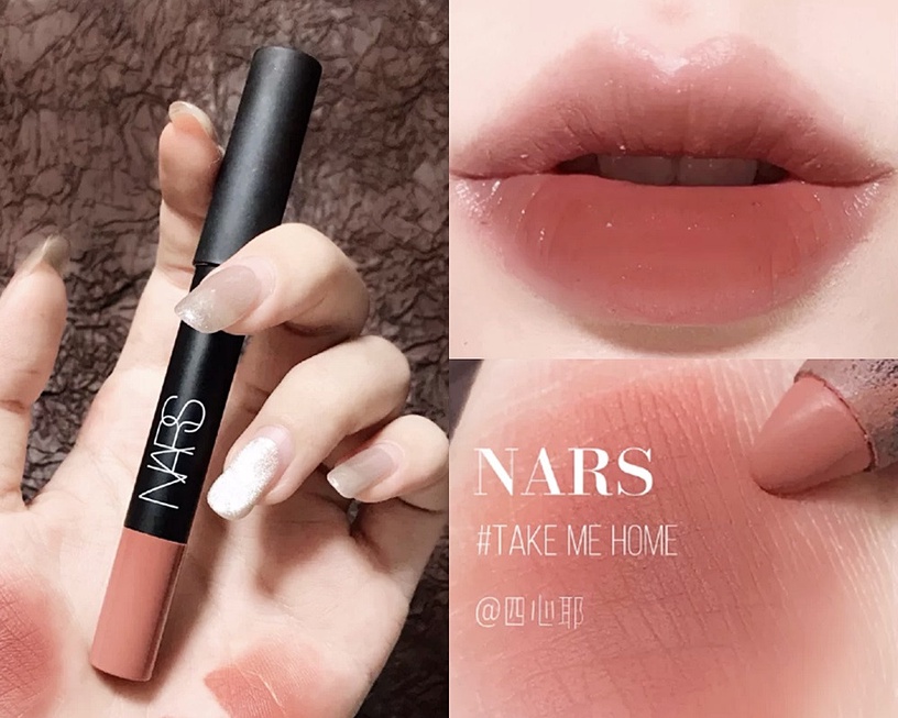 奶茶裸粉色唇膏推薦1:NARS 絲絨迷霧唇筆(#TAKE ME HOME),NT.950