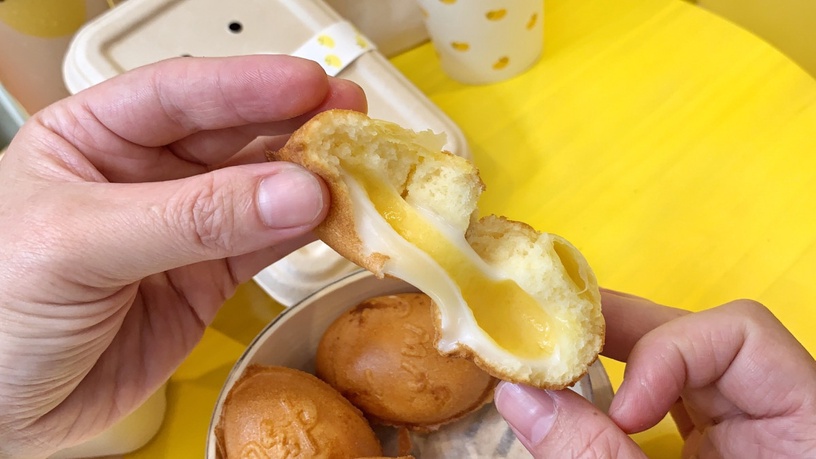 爆餡雞蛋糕太誘人!赤峰街「呦窩UWU」插旗中山商圈,牽絲起司雞蛋糕、爆餡流黃都推!