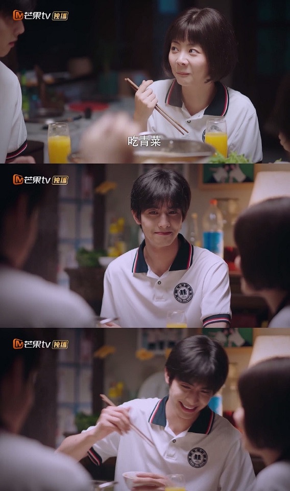 《以家人之名》尖尖&凌霄的爆甜名場面3:凌霄幫尖尖吃青菜