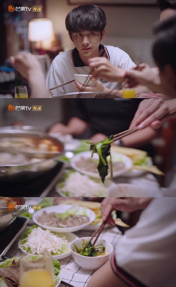 《以家人之名》尖尖&凌霄的爆甜名場面3:凌霄幫尖尖吃青菜