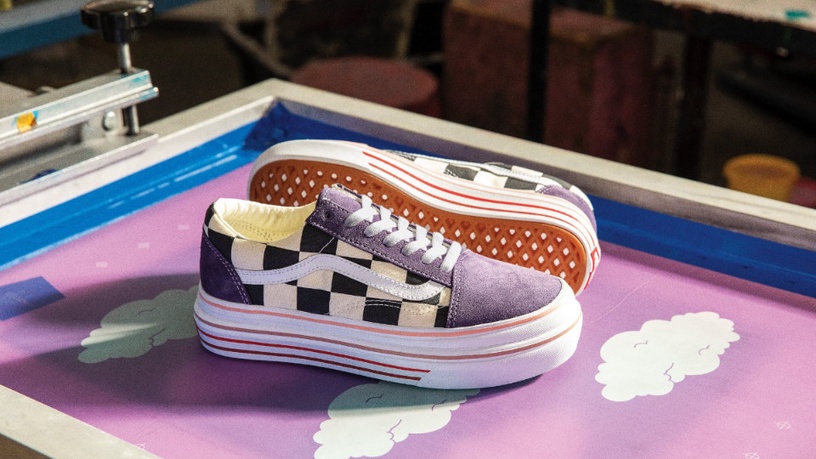 VANS「香芋紫」厚底懶人鞋登場!雙層厚底無痛增高,輕量結構根本漫步雲端