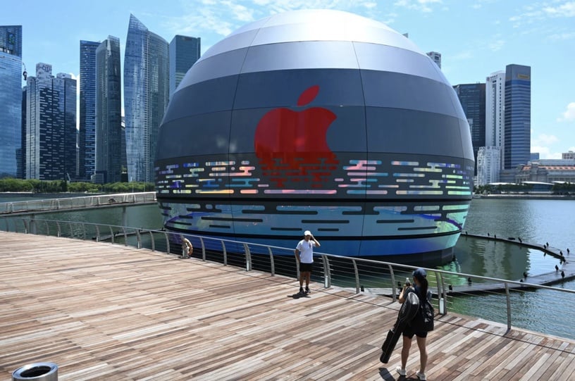 全球首間「水上Apple Store」就在新加坡！