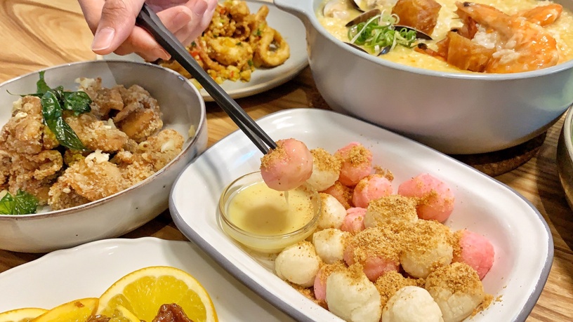 最時尚的台菜在這裡!台中「做茶菜」新開幕,牛肉捲餅、鹹酥雞,還吃得到紅白炸湯圓!