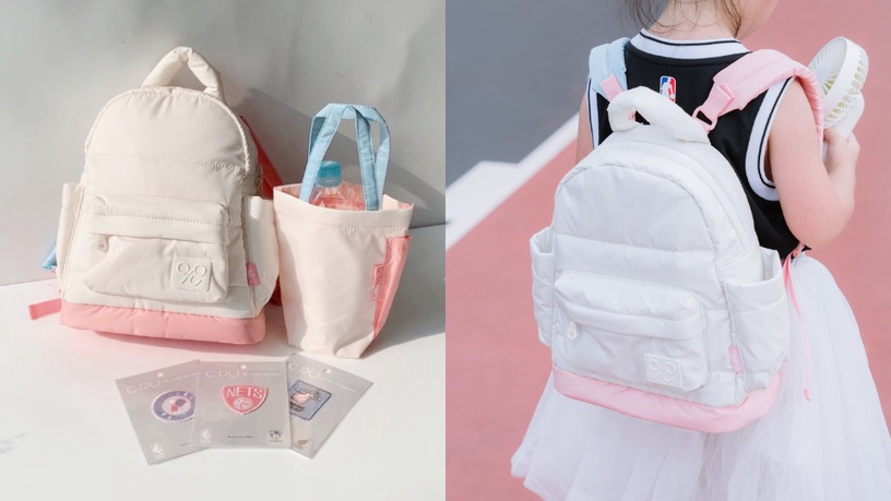 櫻花粉、寶寶藍夢幻空氣包!NBA STORE TAIWAN x CiPU喜舖「棉花糖蓬蓬包」療癒滿分!