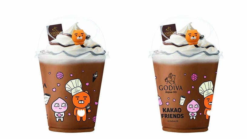 GODIVA X KAKAO FRIENDS聯名冰品