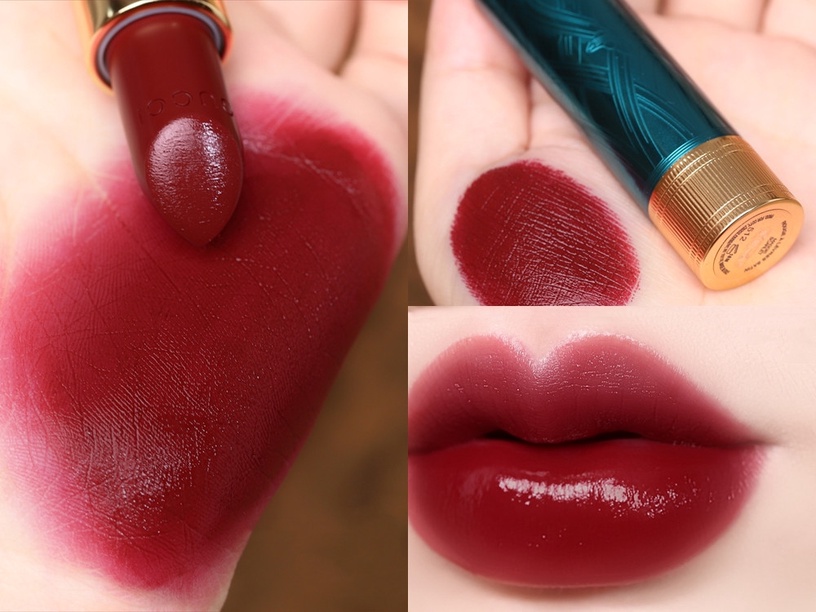 GUCCI 絲緞光豐盈唇膏 2020夏季限定色 #512 Maggie Scarlet,約NT1,230