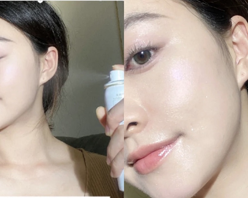 正確補妝步驟2:細緻噴霧噴灑全臉補水