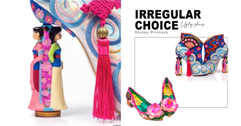 Irregular Choice ×「迪士尼公主」聯名鞋,《花木蘭》聯名鞋被嘲清朝限定款