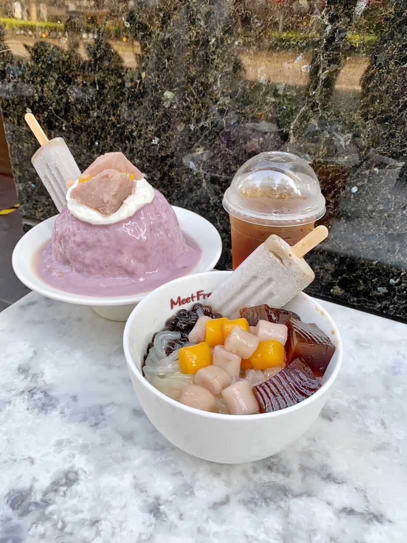 芋泥冰加仙草冰棒很可以!鮮芋仙推新品「芋神冰」