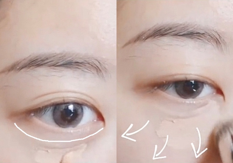 化妝師親授「眼下遮瑕」教學!黑眼圈、淚溝、眼袋不卡紋遮瑕技巧,這步驟是關鍵
