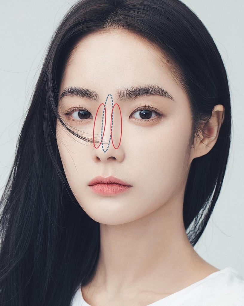 鼻影畫法1:短鼻子